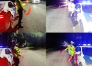 Jaga Kamseltibcarlantas, Sat Lantas Polres Batu Bara Gelar Patroli Blue Light di Jalinsum
