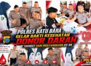Peringatan Hari Bhayangkara Ke-80, Polres Batu Bara Gandeng Lintas Sektoral Gelar Aksi Donor Darah