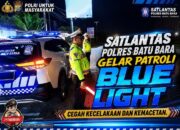 Patroli Blue Light Satlantas Polres Batu Bara Jaga Keamanan Jalinsum, Antisipasi Laka Lantas dan Kemacetan