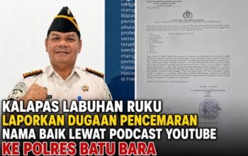 Kalapas Labuhan Ruku Laporkan Dugaan Pencemaran Nama Baik Lewat Podcast YouTube ke Polres Batu Bara