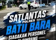 Antisipasi Kemacetan Jalinsum, Satlantas Polres Batu Bara Gencarkan Gatur Siang di Simpang Sei Bejangkar