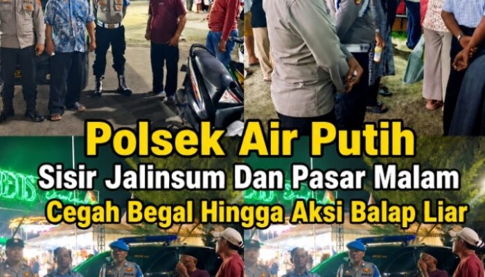 Tekan Kejahatan Jalanan, Polsek Air Putih Intensifkan Patroli Malam di Jalinsum dan Pusat Keramaian