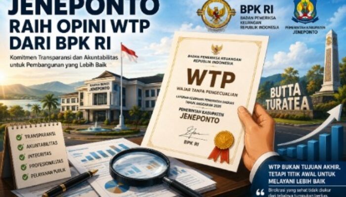 Nasional | Sulawesi Selatan | Catatan Pinggir Wajar Tanpa Pengecualian: Apakah WTP Menjadi Titik Awal Lompatan Pembangunan Jeneponto?