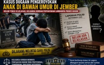 Jember | Kasus Dugaan Pengeroyokan Anak di Bawah Umur Belum Temui Kejelasan, Keluarga Korban Pertanyakan Lambannya Proses Penyelidikan