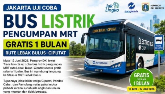 Jakarta | Bus Listrik Pengumpan MRT Lebak Bulus–Ciputat Gratis 1 Bulan, Mampukah Ubah Kebiasaan Warga?