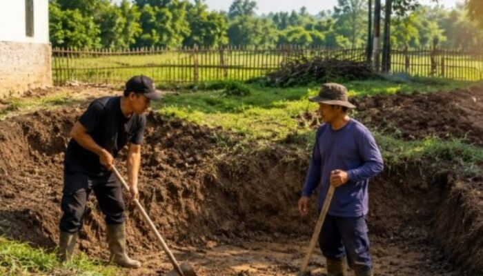 Majalengka | Gapoktan Wanalestari Lanjutkan Pembangunan Kolam Ikan, Dorong Ketahanan Pangan dan Ekonomi Warga Kadipaten