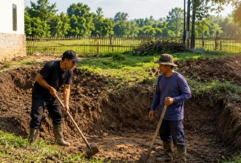 Gapoktan Wanalestari Majalengka membangun kolam budidaya ikan untuk ketahanan pangan dan ekonomi warga