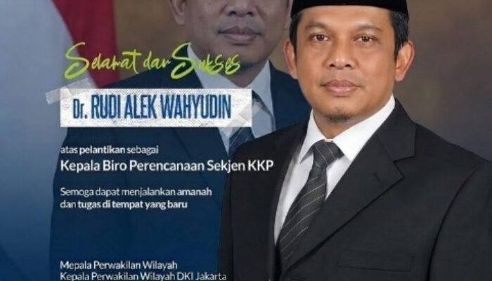 Resmi Dilantik Jadi Kabiro Perencanaan KKP, Tugas Berat Apa yang Menanti Dr. Rudi Alek Wahyudin?