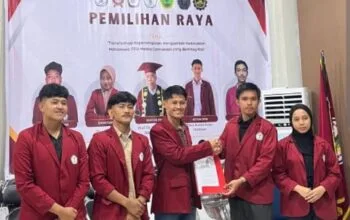 Gambar Fajar Nugraha dan Oktavia Rahmadani, Presiden dan Wakil Presiden BEM ITP2I Pelalawan periode 2026-2027.