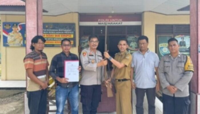 Bikin Kaget Polisi, Kades di Musi Rawas Datang Serahkan Benda Terlarang, Benda Apa itu?