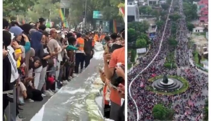 Membentang Tanpa Putus dari Tugu Zapin, Warga Jadi Saksi Pemecahan Rekor Dunia Kue Talam Pekanbaru, Bagaimana Keseruan Acaranya?