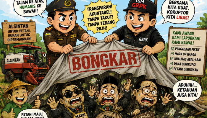 Alsintan Kembali, Kasus Berjalan GRPK Kawal Pengusutan Alsintan