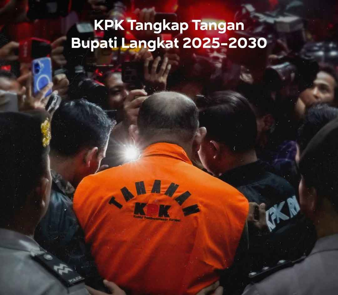Penahanan Bupati Langkat Syah Afandin oleh KPK.