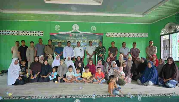 Satgas TMMD Ke-129 Kodim 0102/Pidie Gandeng Dinas Sosial Edukasi Warga Cegah Stunting
