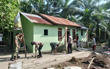 Gotong Royong Tanpa Henti, Satgas TMMD Ke-129 Kebut Rehabilitasi RTLH di Batu Bara