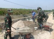 Tak Gentar Diterpa Terik Matahari, Satgas TMMD Ke-129 Kodim 0208/Asahan Kebut Pembangunan Turap Demi Lindungi Permukiman Warga Batu Bara