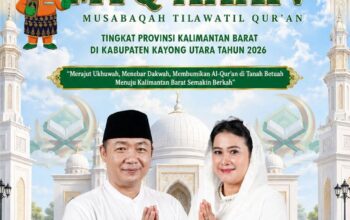 Selamat dan sukses terselenggaranya Musabaqah Tilawatil Qur’an (MTQ) XXXIV Tingkat Provinsi Kalimantan Barat Tahun 2026 di Kabupaten Kayong Utara.