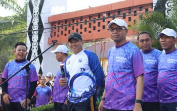 Polresta Deli Serdang Ikuti Fun Walk Peringati Hari Jadi Ke-80 Kabupaten Deli Serdang dan HUT APKASI ke 26
