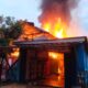 Kebakaran rumah panggung di Kecamatan Jayaloka Musi Rawas.