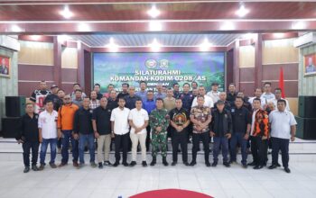 Silaturahmi Dandim 0208/Asahan Bersama Insan Pers dan Tokoh Masyarakat Perkuat Sinergi Mengawal Pembangunan Nasional