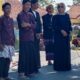 Kepala Desa Adiraja Wetan, Parmilah, saat menghadiri acara Memetri Bumi dan santunan anak yatim di Kecamatan Adipala, Cilacap.