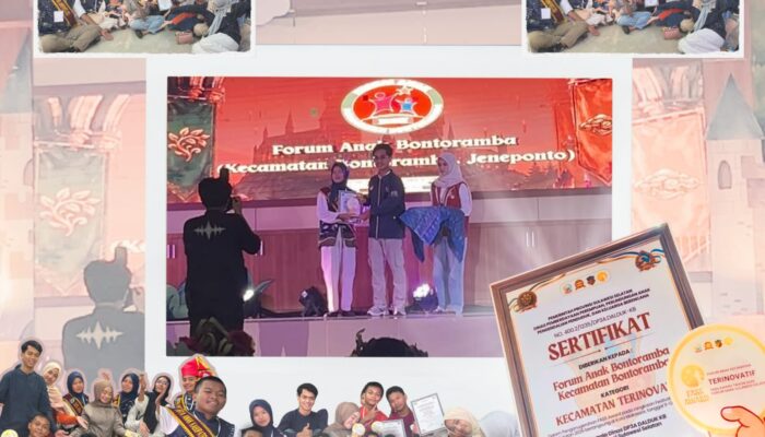 Forum Anak Kecamatan Bontoramba Raih Penghargaan “Inovatif” di FASS Awards 2026, Bukti Nyata Peran Anak dalam Pembangunan