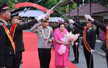 Polres Langkat Gelar Pisah Sambut Kapolres, AKBP David Triyo Resmi Gantikan AKBP Hannry PH. Tambunan