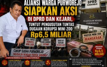 Aliansi Warga Purworejo Siapkan Aksi di DPRD dan Kejari, Tuntut Pengusutan Tuntas Dugaan Korupsi Mini Zoo Rp6,5 Miliar