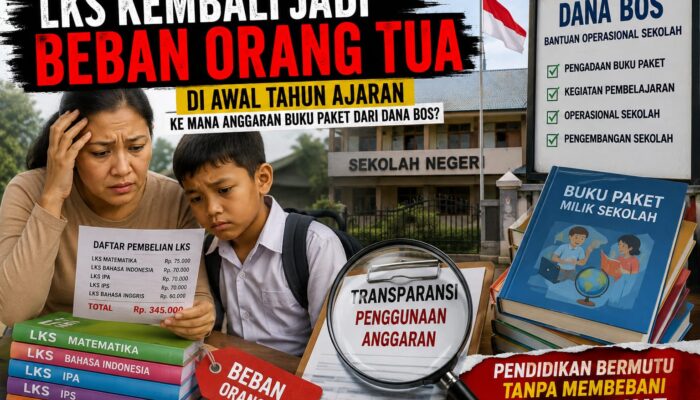 LKS Kembali Jadi Beban Orang Tua di Sekolah Negeri, Ke Mana Anggaran Dana Buku Paketnya?
