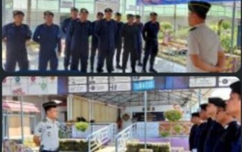 Ka. KPLP Lapas Narkotika Muara Beliti memberikan pengarahan Bintorwasdal kepada regu pengamanan.