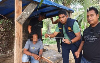 GerCep! Sat Narkoba Polres Langkat Grebek Sarang Narkoba, Hingga Bakar Gubuk dan Ciduk Satu Tersangka IMG-20260724-WA0112