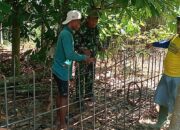 Satgas TMMD Ke-129 Rangkai Besi Konstruksi Box Culvert, Perkokoh Akses Jalan Pertanian Warga