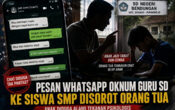 Orang Tua Soroti Pesan WhatsApp Oknum Guru SD kepada Siswa SMP, Anak  Alami Dugaan Tekanan Psikologis