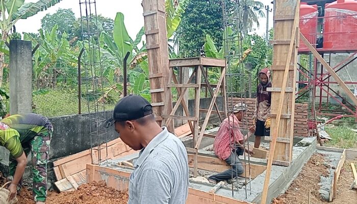 Satgas TMMD Kodim 0102/Pidie Kebut Pembangunan 5 Unit MCK, Hadirkan Sanitasi Layak bagi Warga Desa Lhok Panah dan Blang Cot