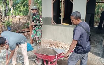 Rumah Nyak Ubit Perlahan Bangkit, Satgas TMMD Ke-129 Wujudkan Hunian Layak untuk Warga Kurang Mampu