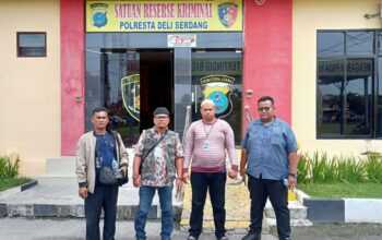 TIM INVESTIGASI P2BMI BERSAMA LSM GRPK KUNJUNGI POLRESTA DELI SERDANG, SOROT KASUS DUGAAN KORUPSI DANA DESA