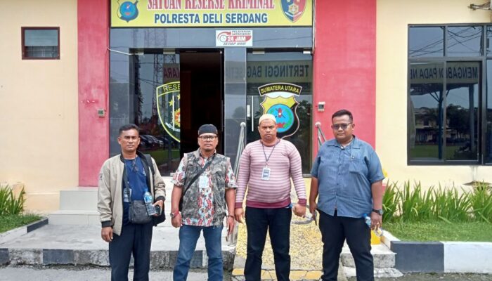 TIM INVESTIGASI P2BMI BERSAMA LSM GRPK KUNJUNGI POLRESTA DELI SERDANG, SOROT KASUS DUGAAN KORUPSI DANA DESA