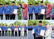 Bupati ketapang Alexander Wilyo, A.STP., M.Si melaksanakan Apel Gabungan ASN di lingkungan Pemerintah pada Jum’at pagi tanggal 17 Juli 2026,