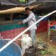Penyuluh Perikanan Swadaya melakukan pendampingan kolam bioflok di Kecamatan Jonggol, Bogor.