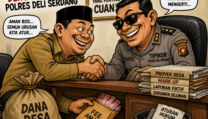 Diduga Tipidkor Polresta Deli Serdang “Main Mata” dalam Penanganan Kasus Dugaan Korupsi Dana Desa Sidoharjo I-Jati Baru