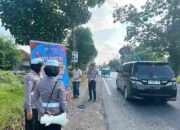Satlantas Polres Jember Lakukan Pencegahan Rawan Kecelakaan di Blackspot Desa Langkap Bangsalsari