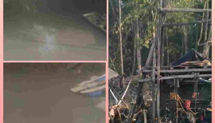 Tambang PIP Diduga Ilegal Babat Mangrove dan Cemari DAS Muara Kampak, Pos Polairud Terkesan Tutup Mata