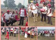 Nazarudin SH Hadiri Pawai dan Doorprize HUT RI di Lubuk Terap, Semarak Kemerdekaan Bandar Petalangan