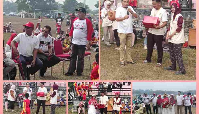 Nazarudin SH Hadiri Pawai dan Doorprize HUT RI di Lubuk Terap, Semarak Kemerdekaan Bandar Petalangan