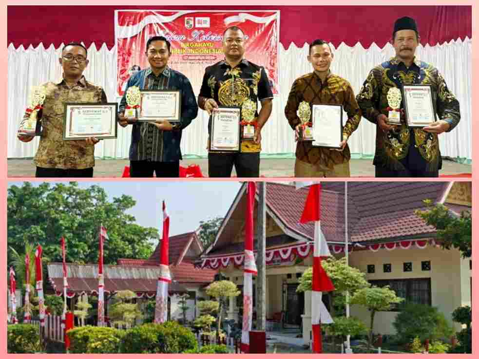 Kantor Desa Tanjung Beringin meraih juara pertama lomba kebersihan kantor tingkat Kecamatan Pangkalan Kuras.