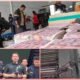 Petugas kepolisian menunjukkan barang bukti uang palsu pecahan Rp100.000 di Tangerang Selatan.