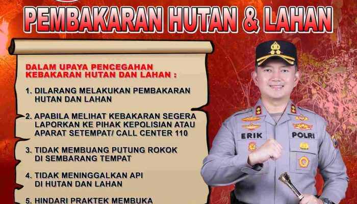 Cegah Karhutla Meluas, Polres Magetan Gencarkan Imbauan dan Ingatkan Ancaman Pidana Berat
