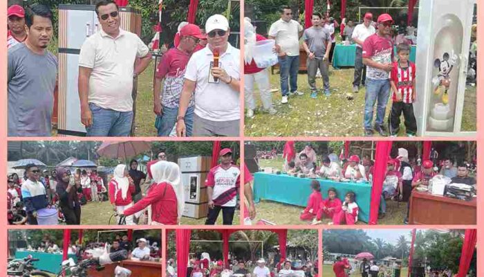 Kades Syafri Bikin HUT RI ke-81 di Tanjung Beringin Makin Heboh, Abdul Nasib dan H.M. Bakri Ikut Hadir Menyapa Warga