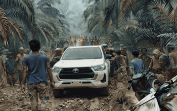 Suasana kawasan perkebunan PT Sari Aditya Loka (SAL) di Kabupaten Sarolangun, Jambi.