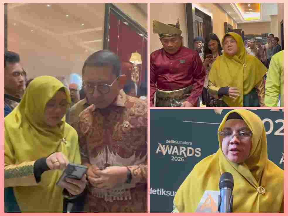 Bupati Siak Afni Zulkifli saat bertemu Menteri Kebudayaan Fadli Zon di Jakarta.